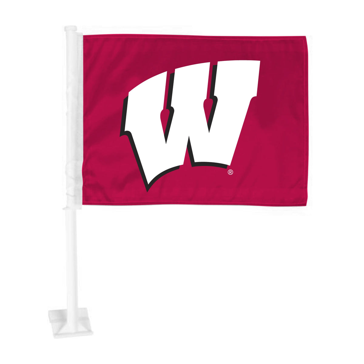 Wisconsin Badgers Car Flag Large 1Pc 11 X 14