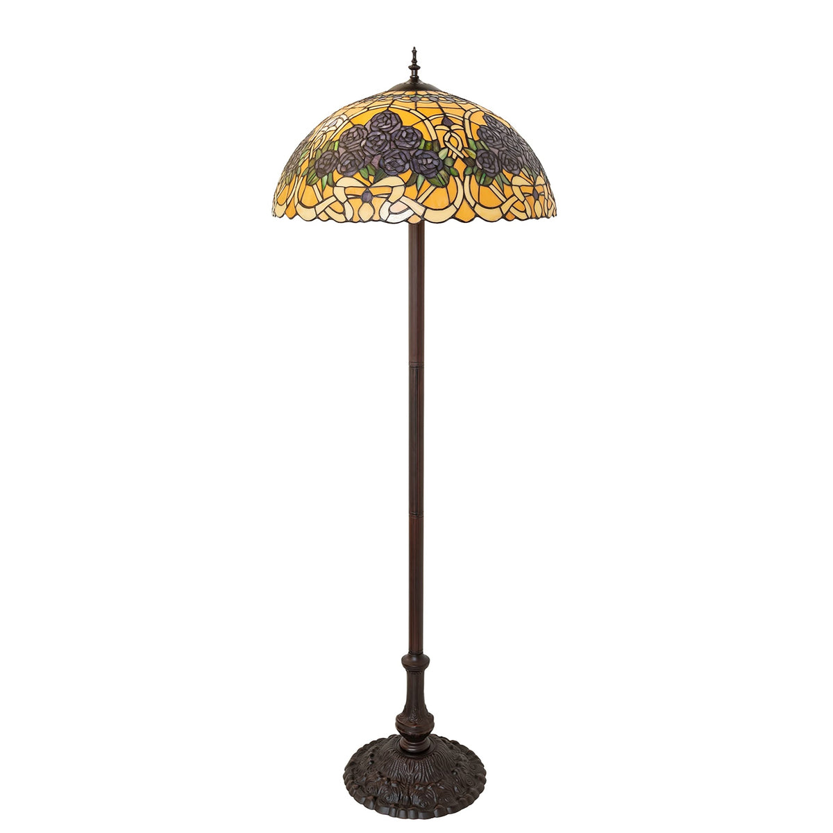 62' High Rose Bouquet Floor Lamp
