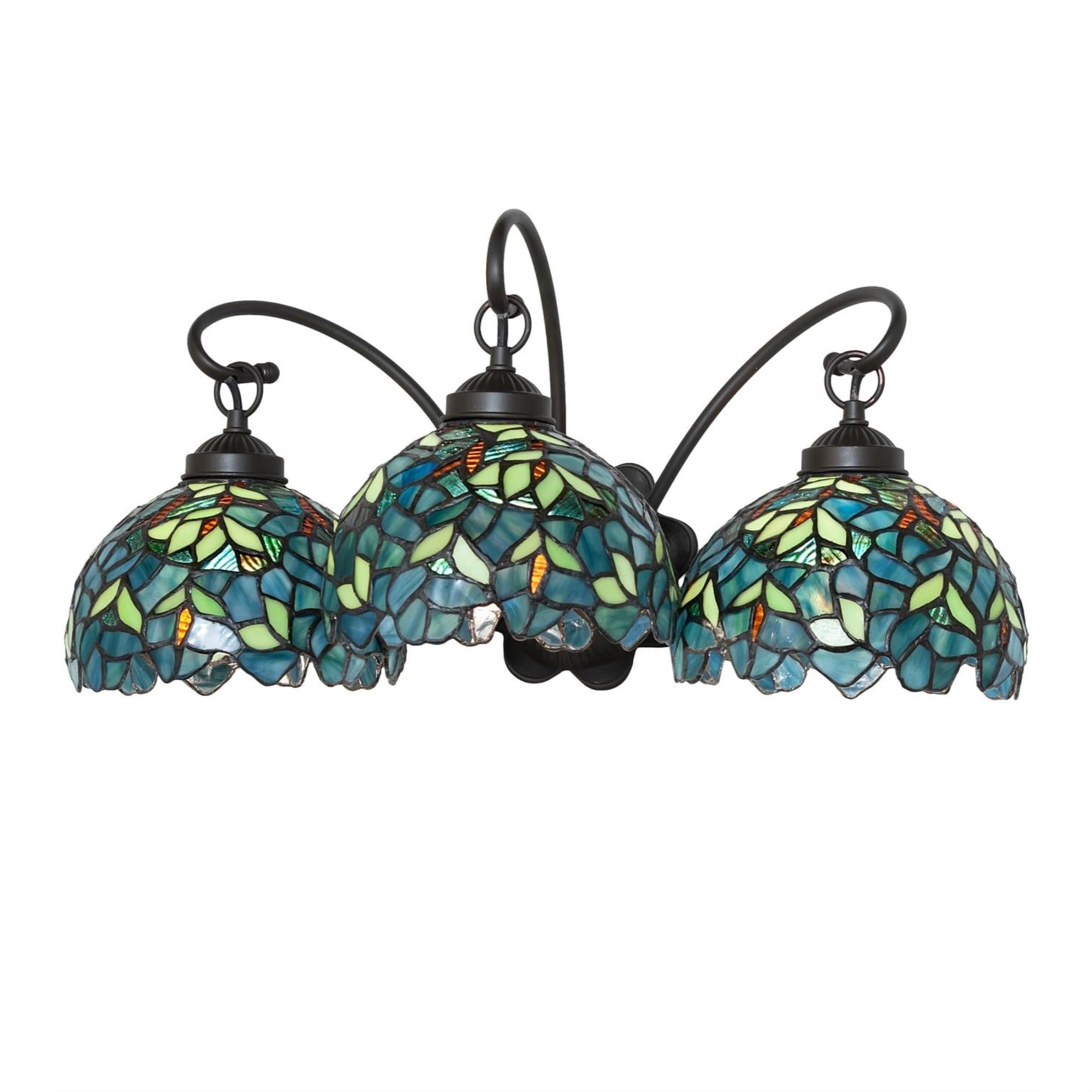 22' Wide Nightfall Wisteria 3 Light Wall Sconce