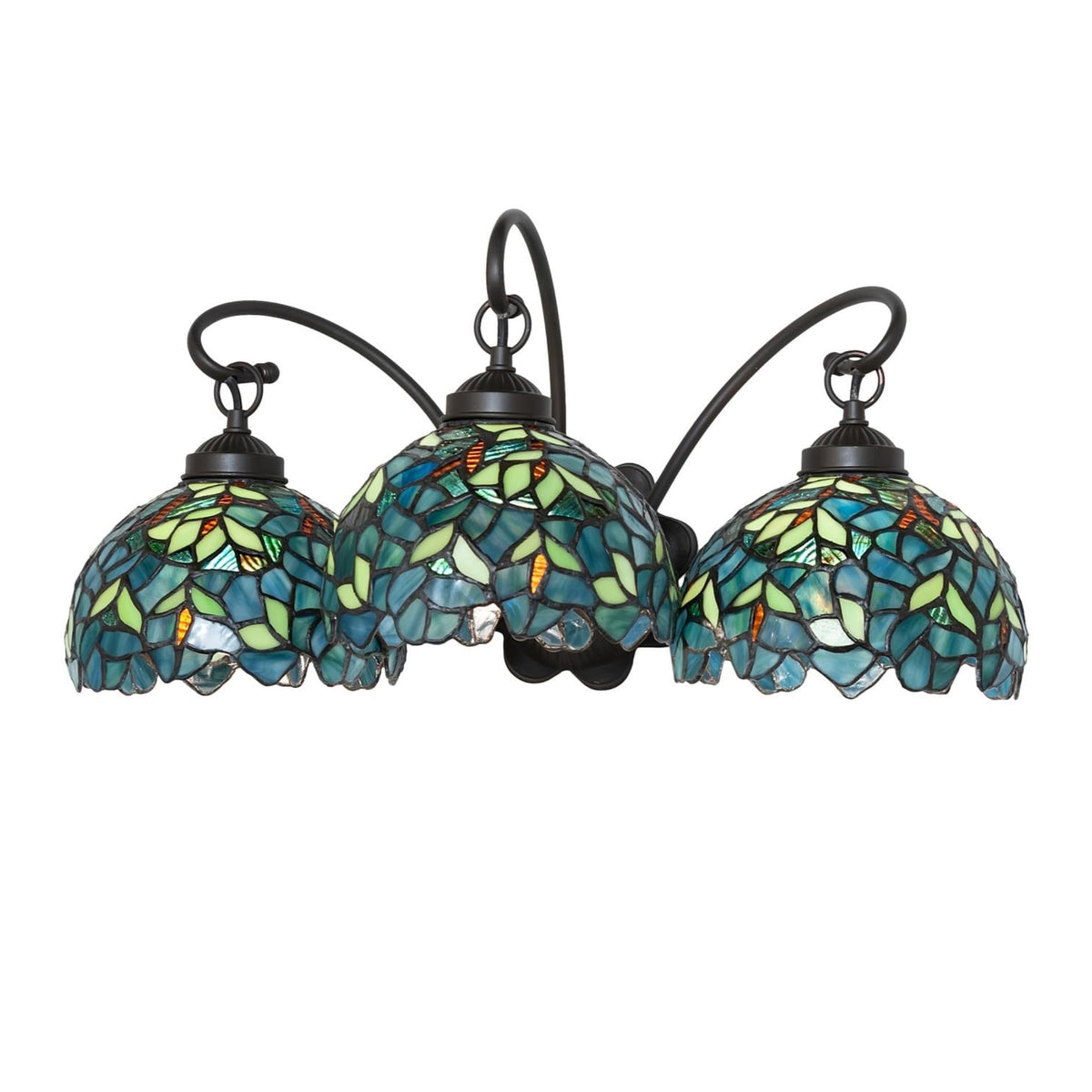 22' Wide Nightfall Wisteria 3 Light Wall Sconce
