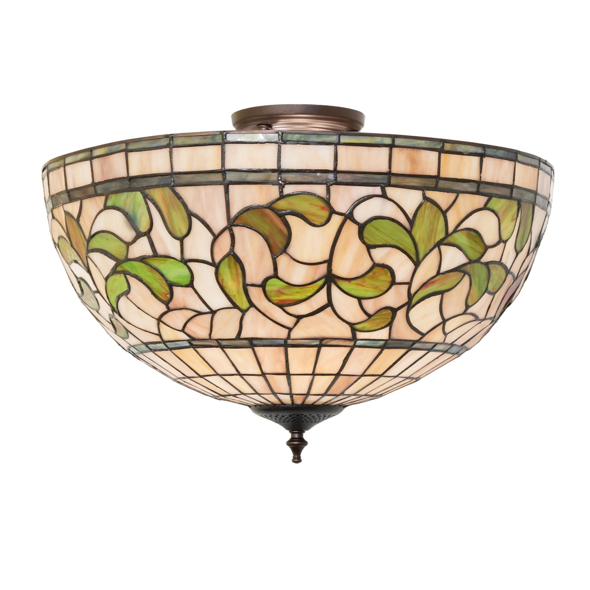 20' Wide Tiffany Turning Leaf Semi-Flushmount