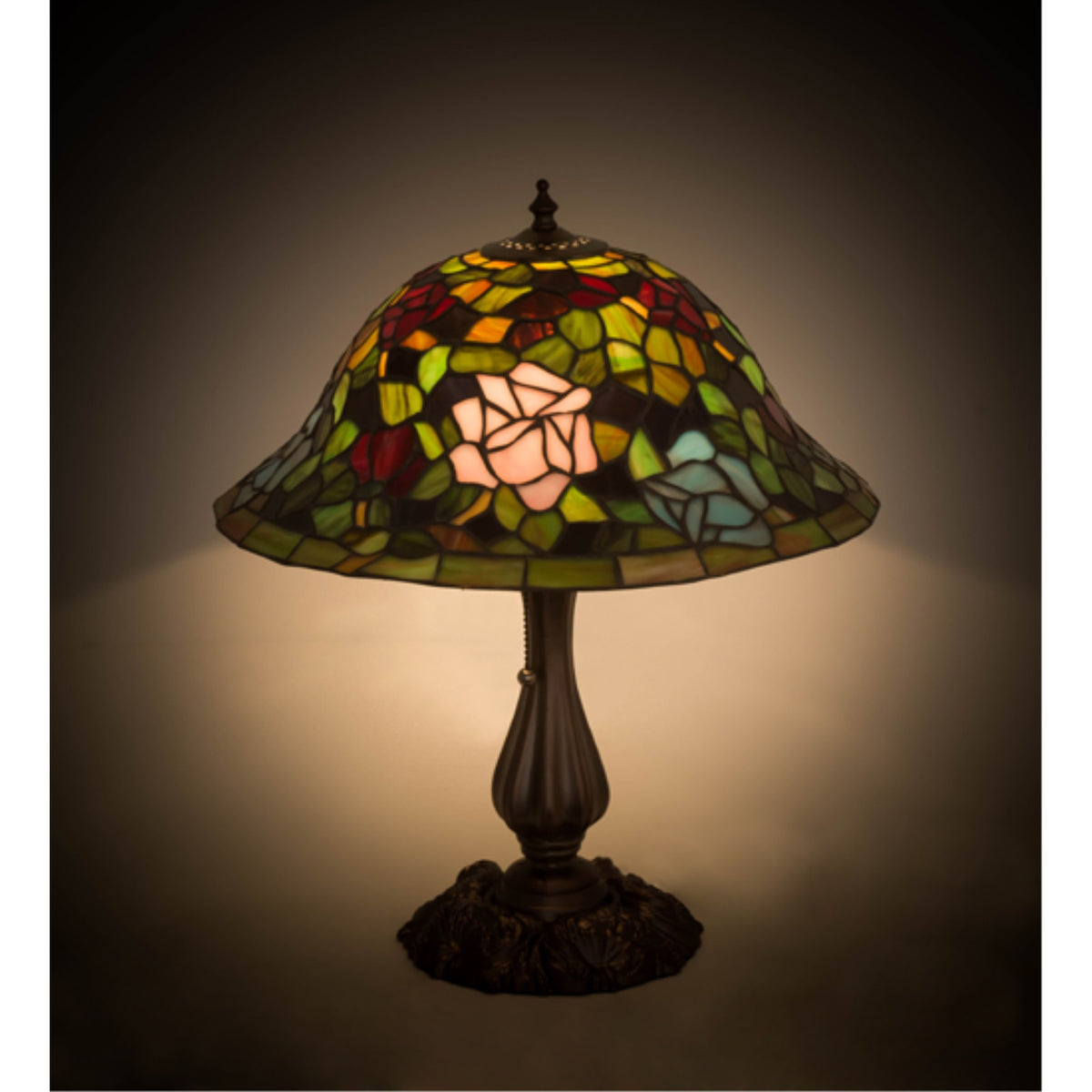 18.5'H Tiffany Rosebush Table Lamp
