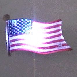 Fourth of July Assorted Flashing Body Light Lapel Pins