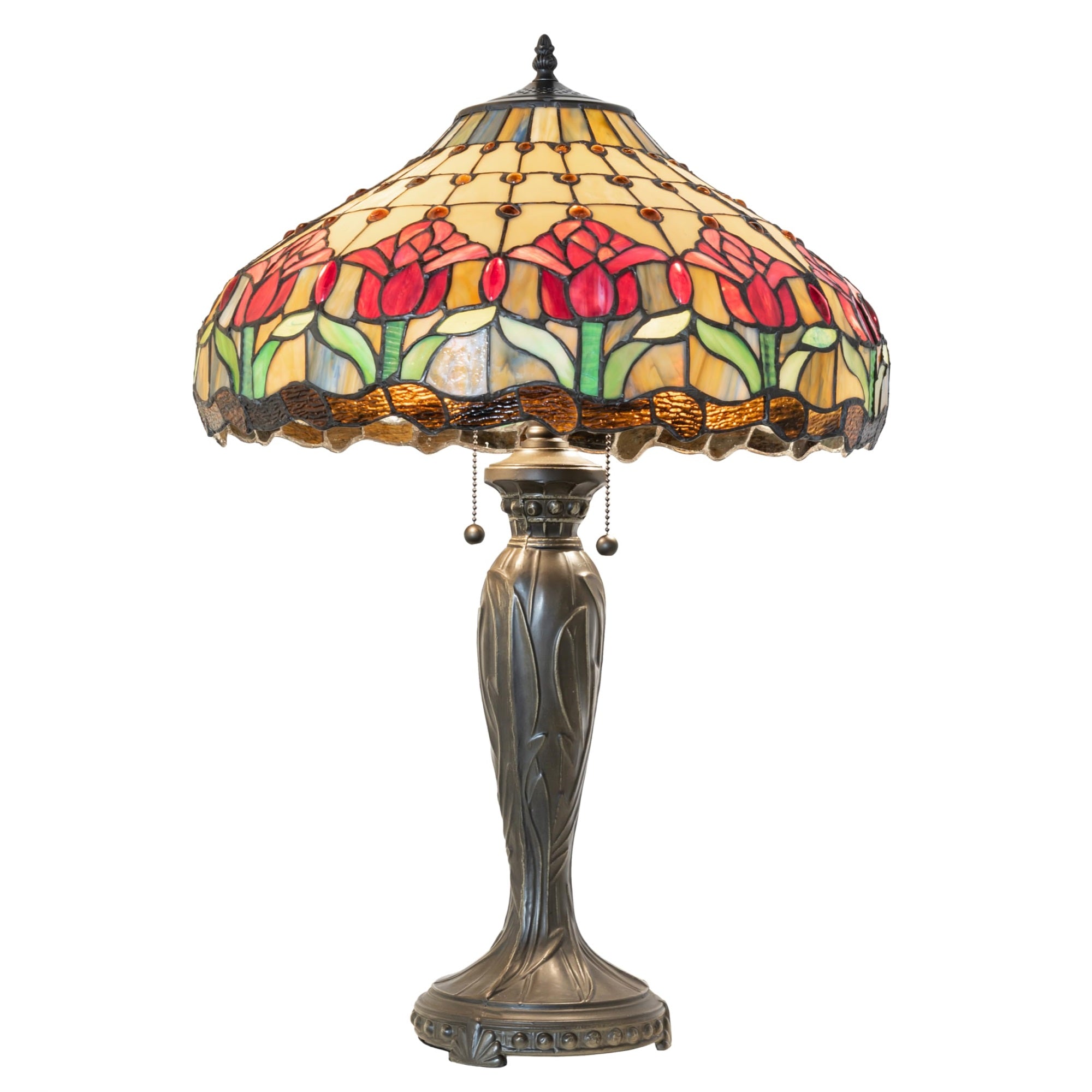 27' High Colonial Tulip Table Lamp