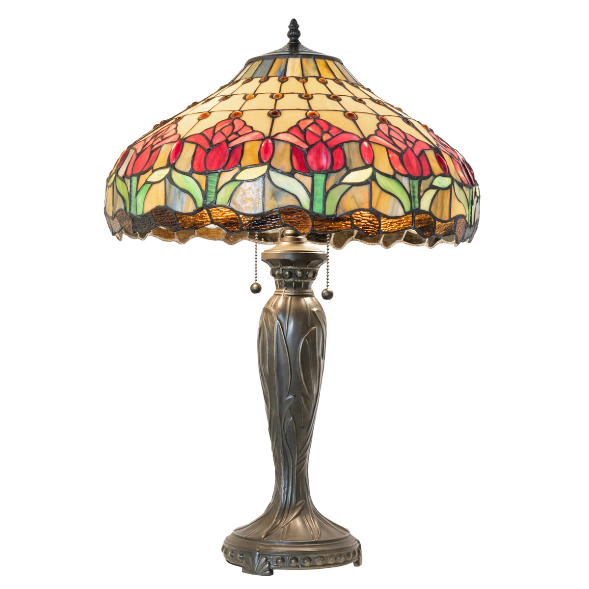 27' High Colonial Tulip Table Lamp