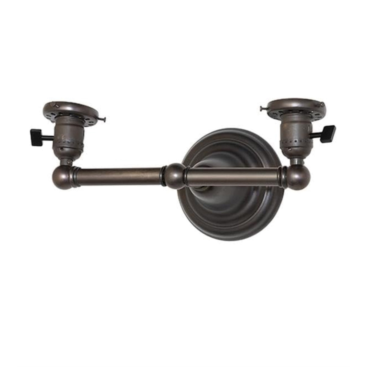 12' Wide Revival Black 2 Light Wall Sconce Hardware