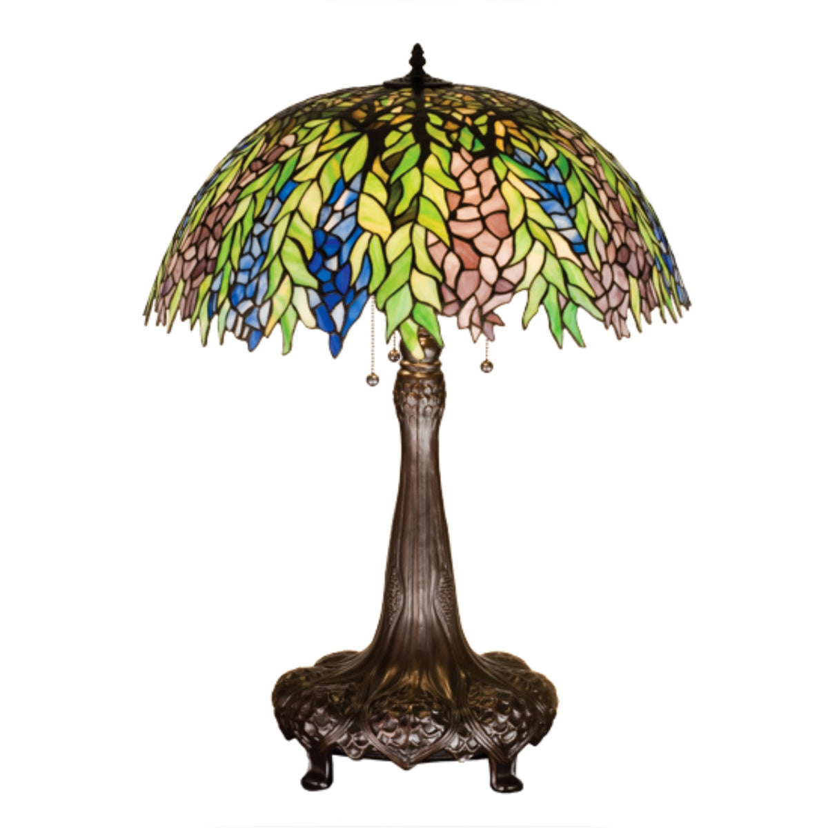 31'H Tiffany Honey Locust Table Lamp