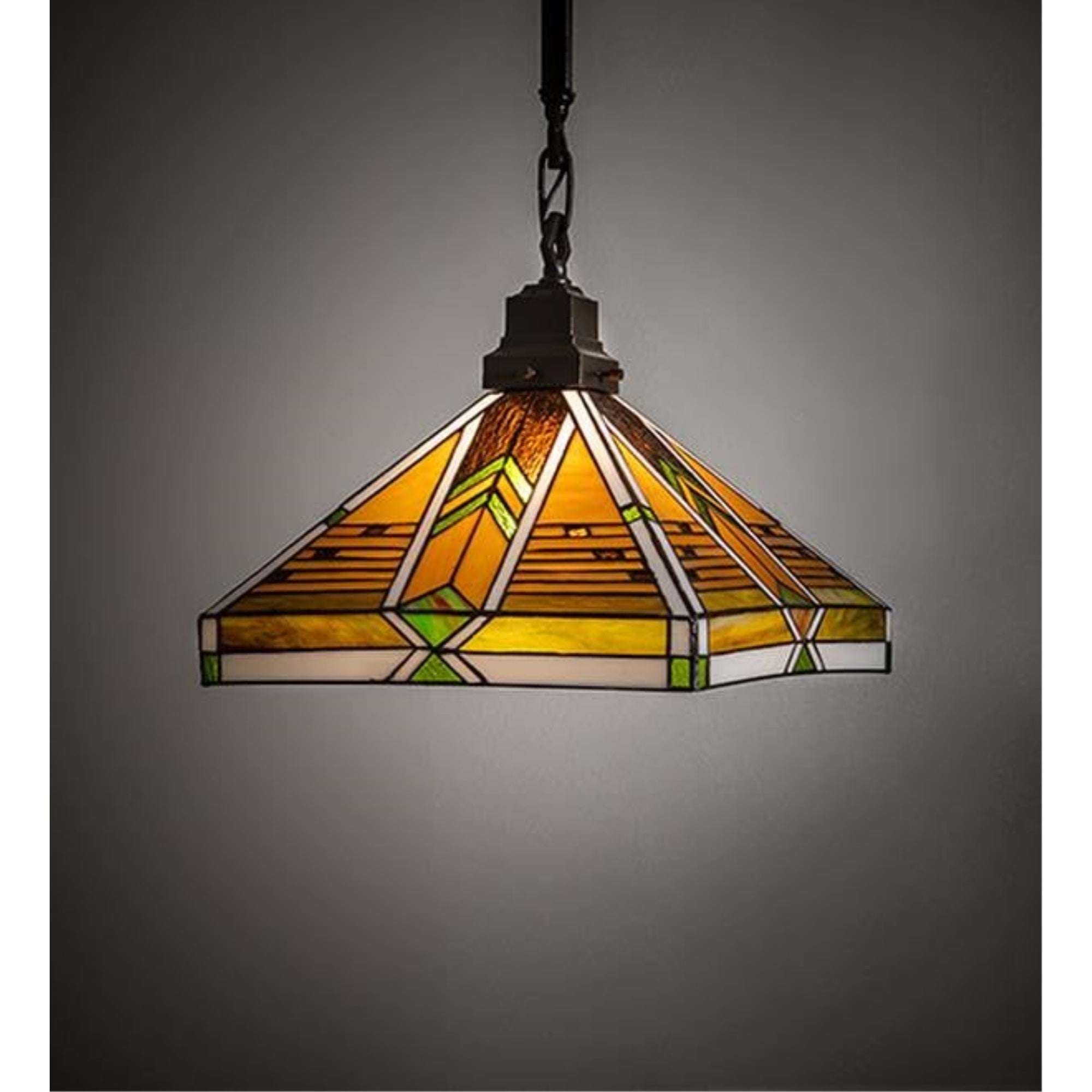 14' Square Abilene Mission Pendant