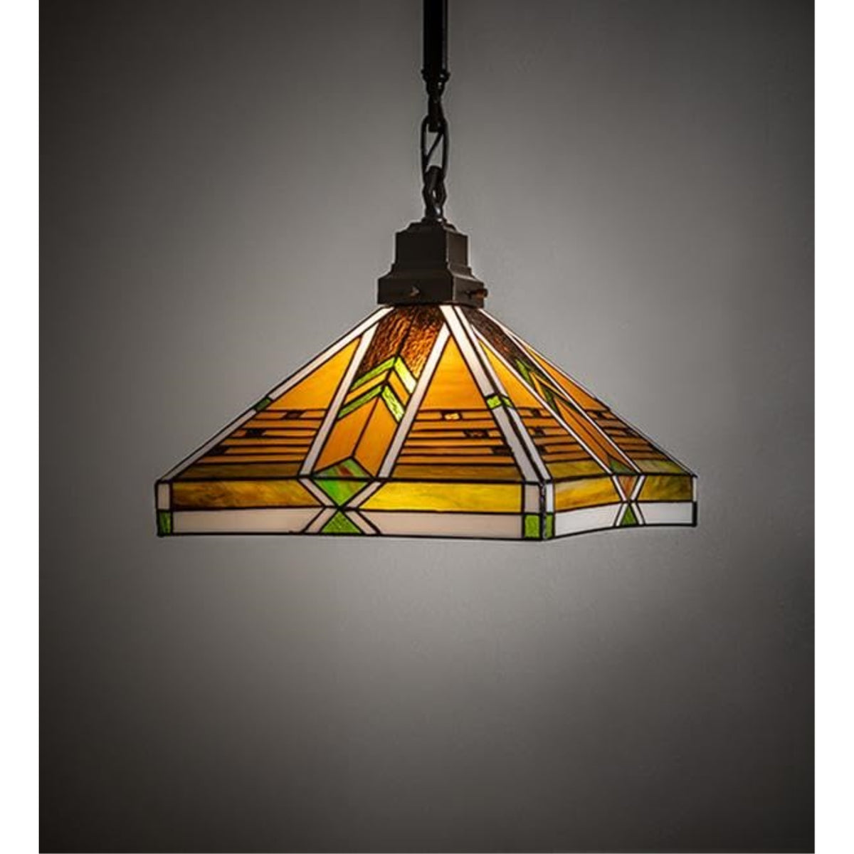 14' Square Abilene Mission Pendant