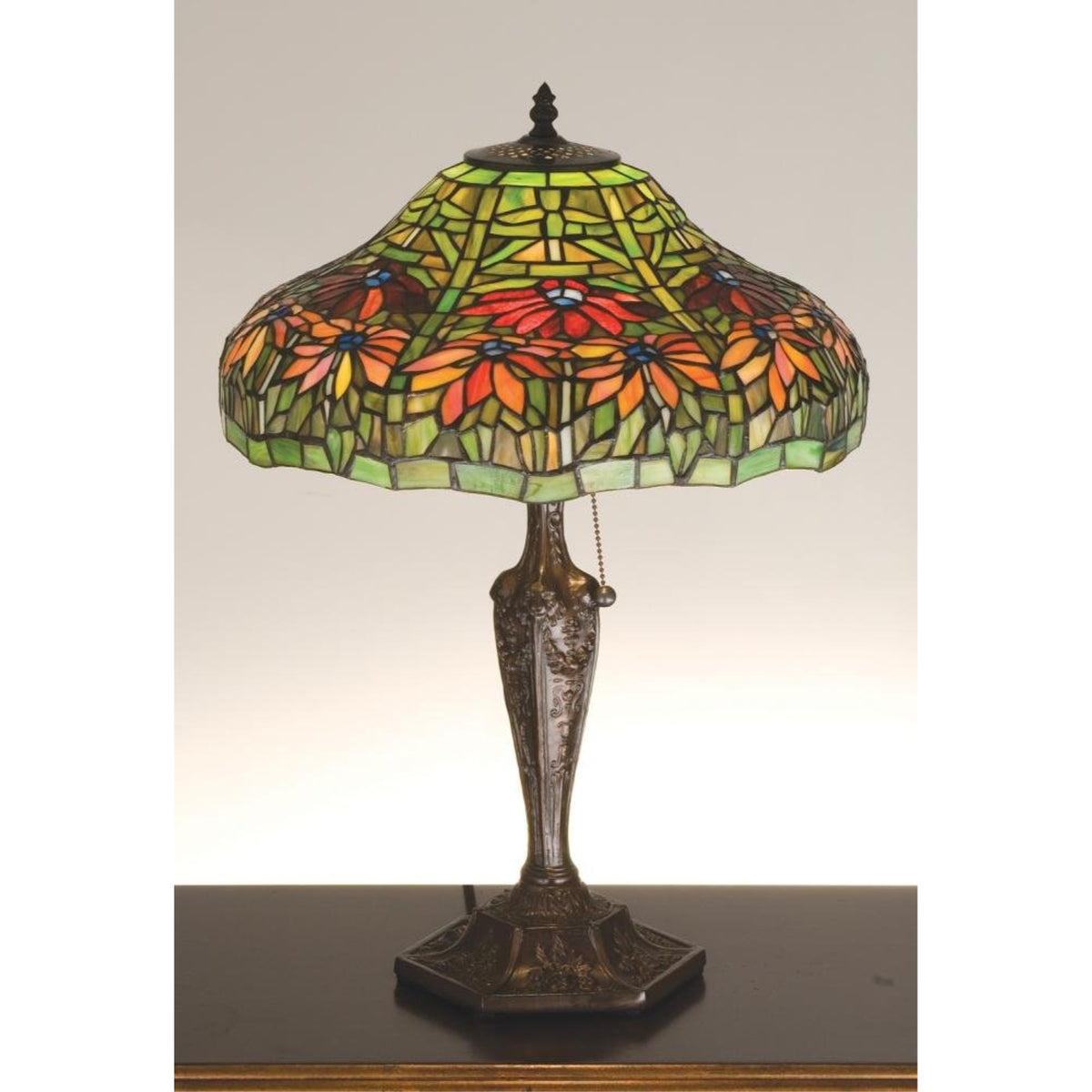 22'H Poinsettia Table Lamp