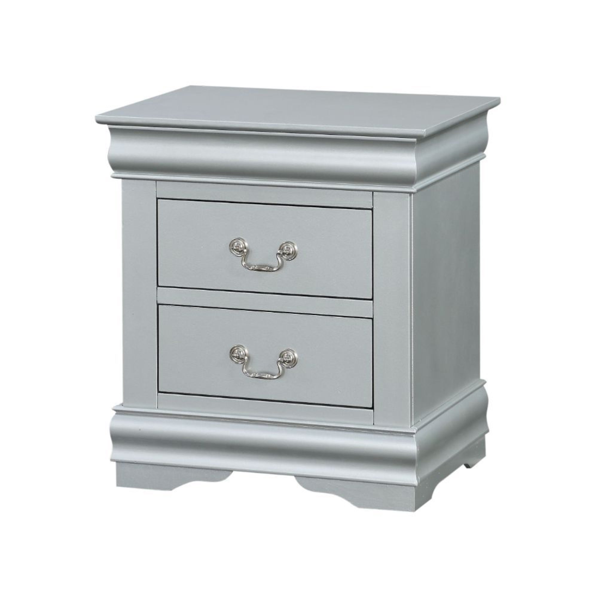 Yadlio Nightstand - Louis Phillipe III Collection, Classic Finish, Metal Hardware - Elegant and Sophisticated Bedroom Furniture