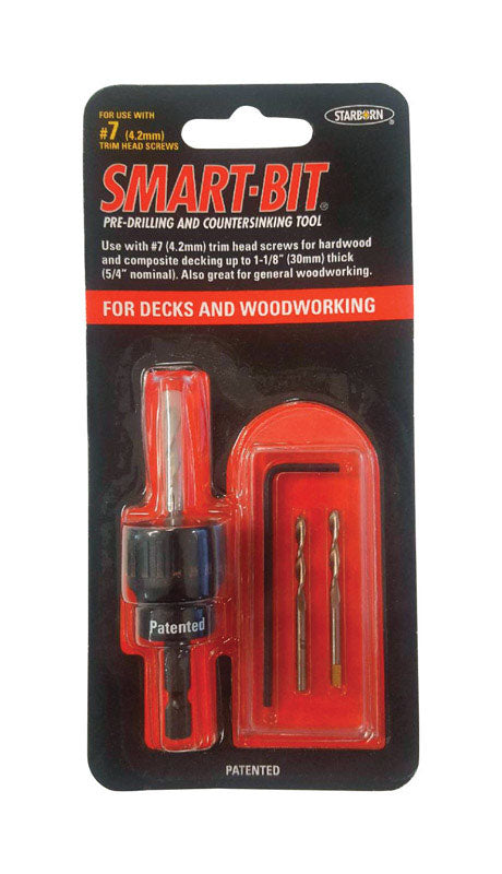 #7 Trim Smart-Bit Pre-Drilling And Countersinking Tool For Decks And Woodworking (Item # Bda140)