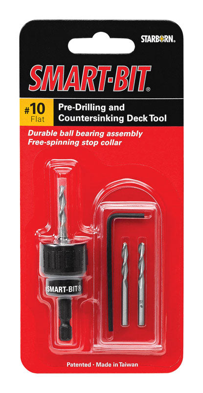 #10 Smart-Bit Pre-Drilling And Countersinking Tool For Decks And Woodworking (Item # Bda146)