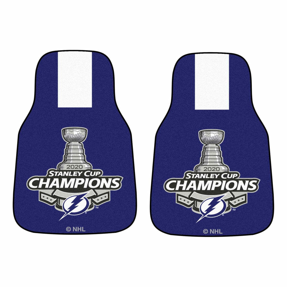 Pittsburgh Penguins 2019 Nhl Stanley Cup Champions Front Carpet Car Mat Set - 2 Pieces