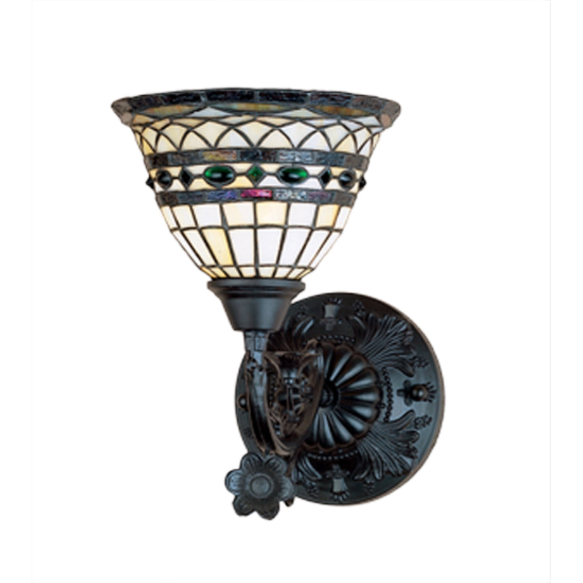 8'W Tiffany Roman 1 Lt Wall Sconce.602