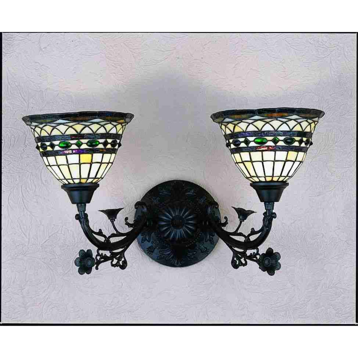 21'W Tiffany Roman 2 Lt Wall Sconce.613