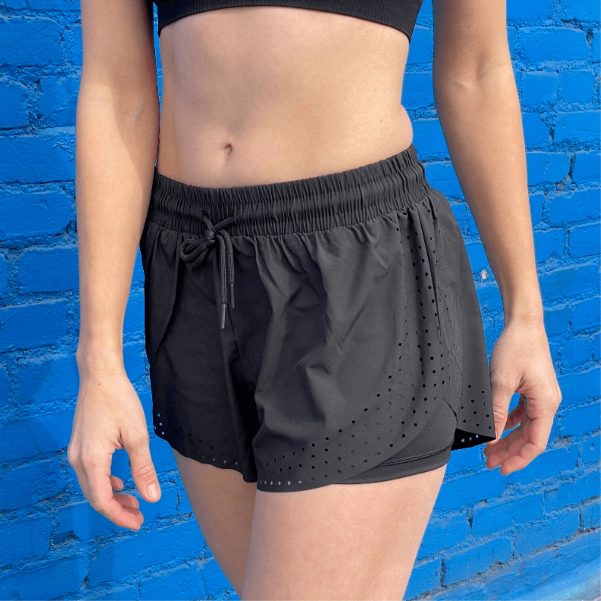 Arielle Athletic Shorts With Built-In Compression