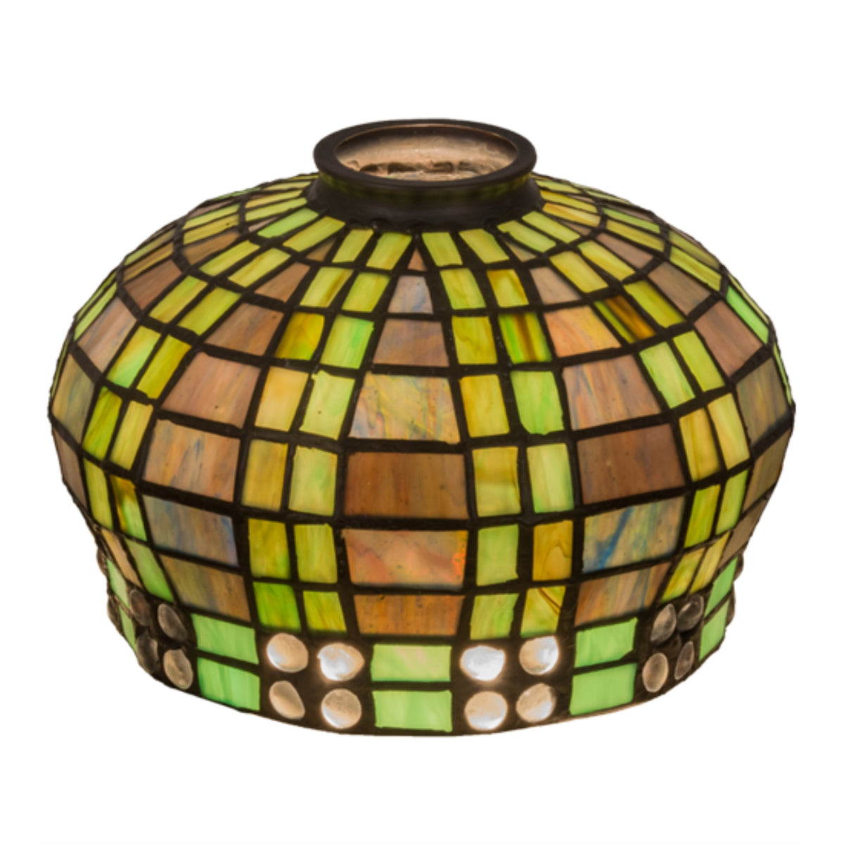 7'W Jeweled Basket Shade
