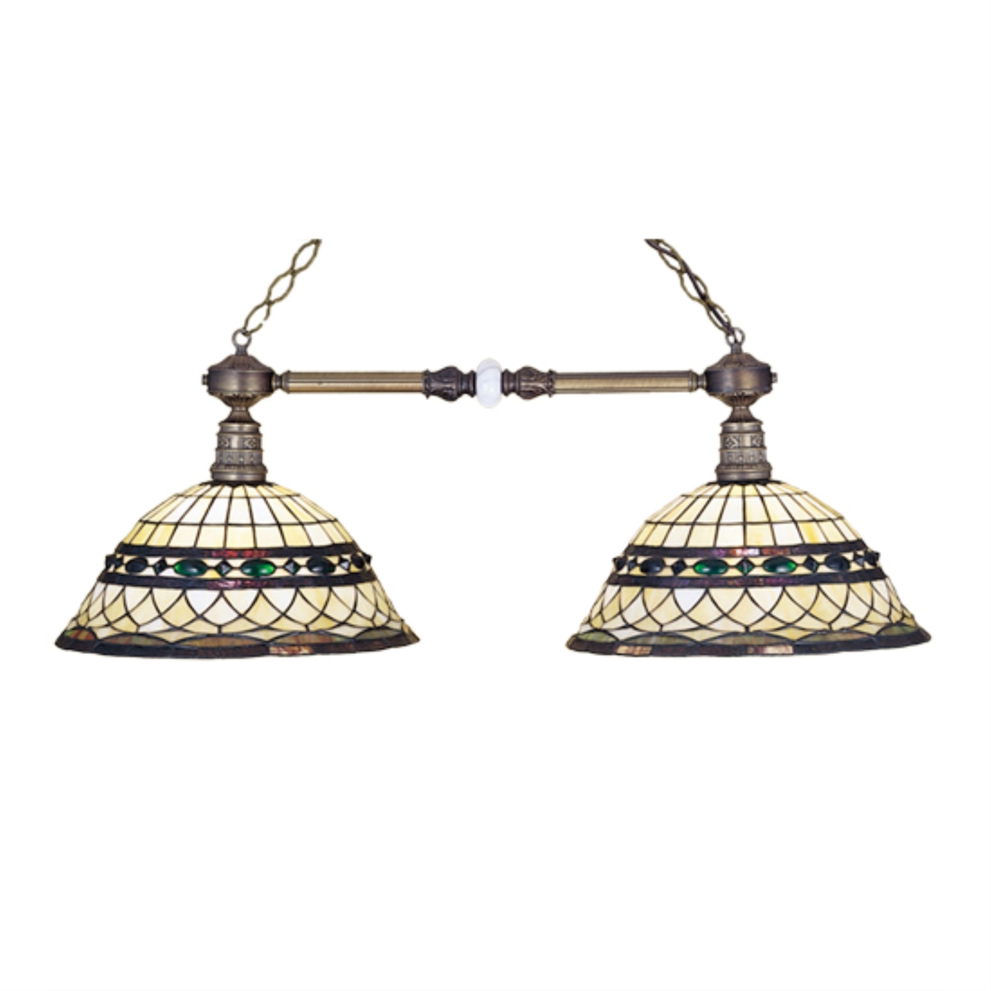 38'L Tiffany Roman 2 Lt Island Pendant