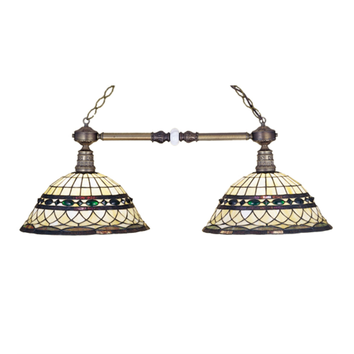 38'L Tiffany Roman 2 Lt Island Pendant