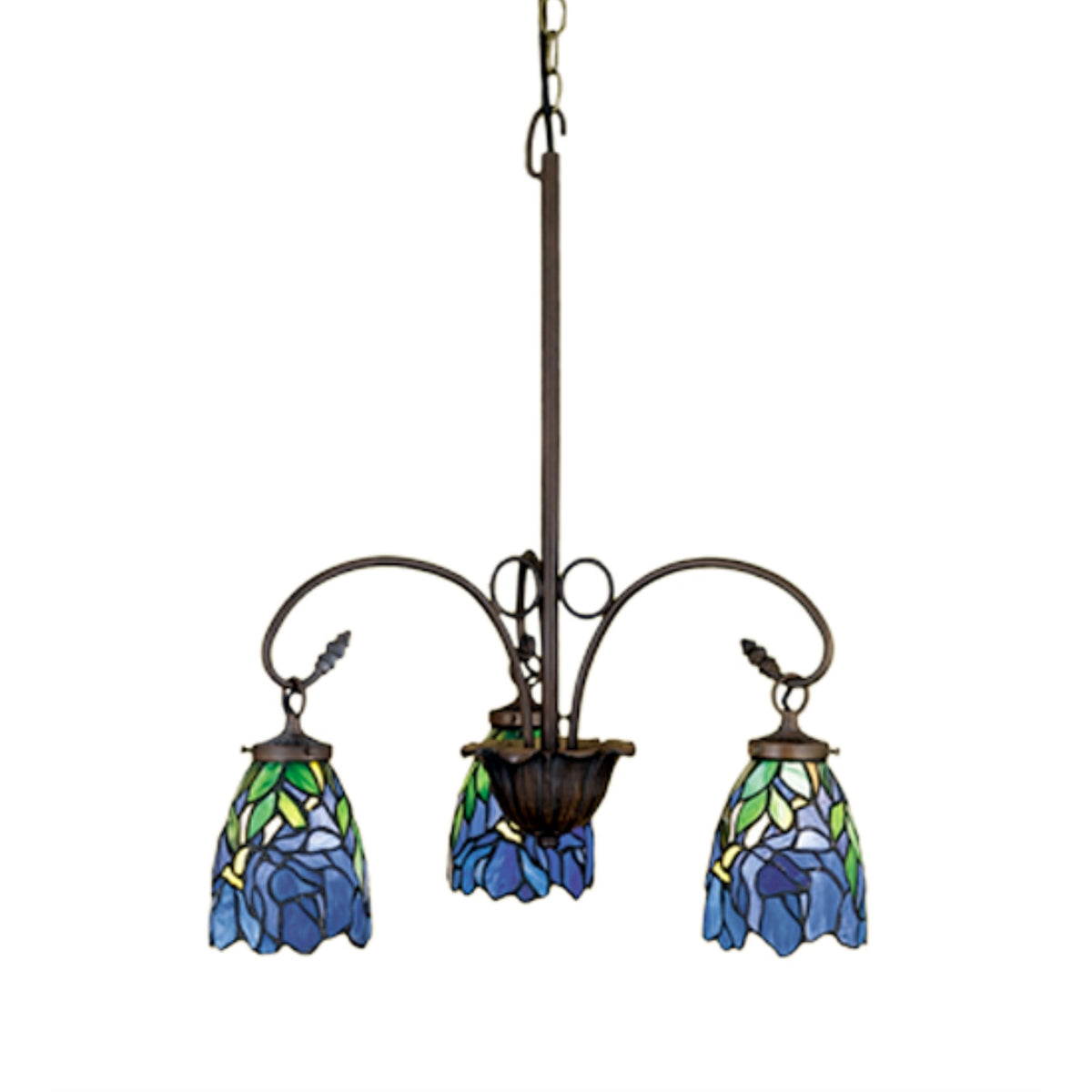 24'W Iris 3 Lt Chandelier.613