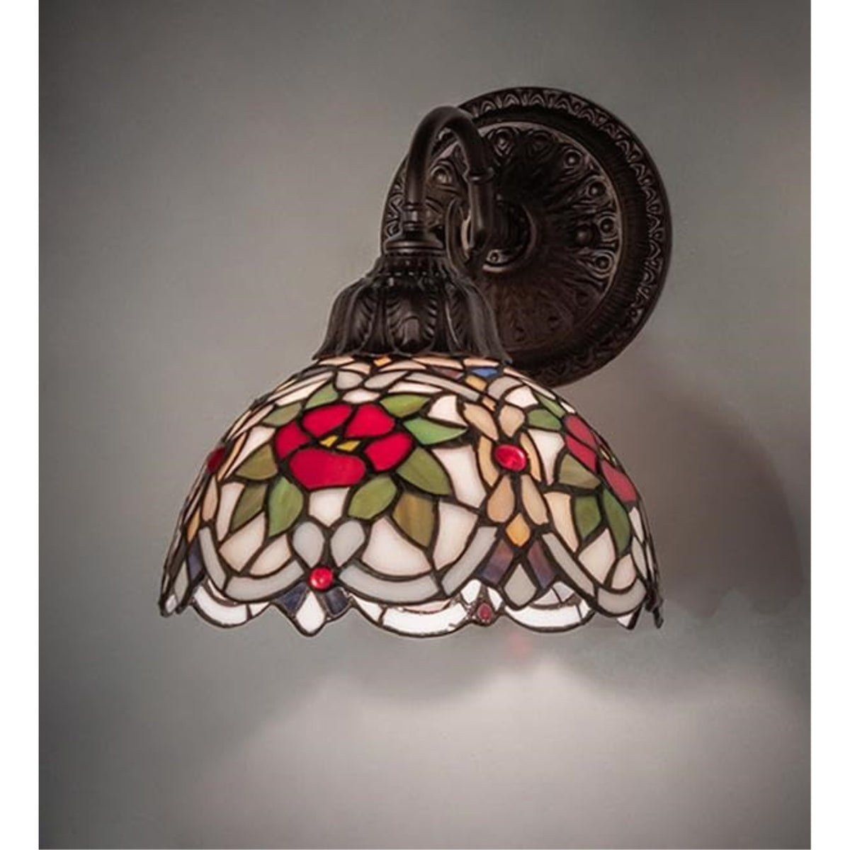 8' Wide Renaissance Rose Wall Sconce