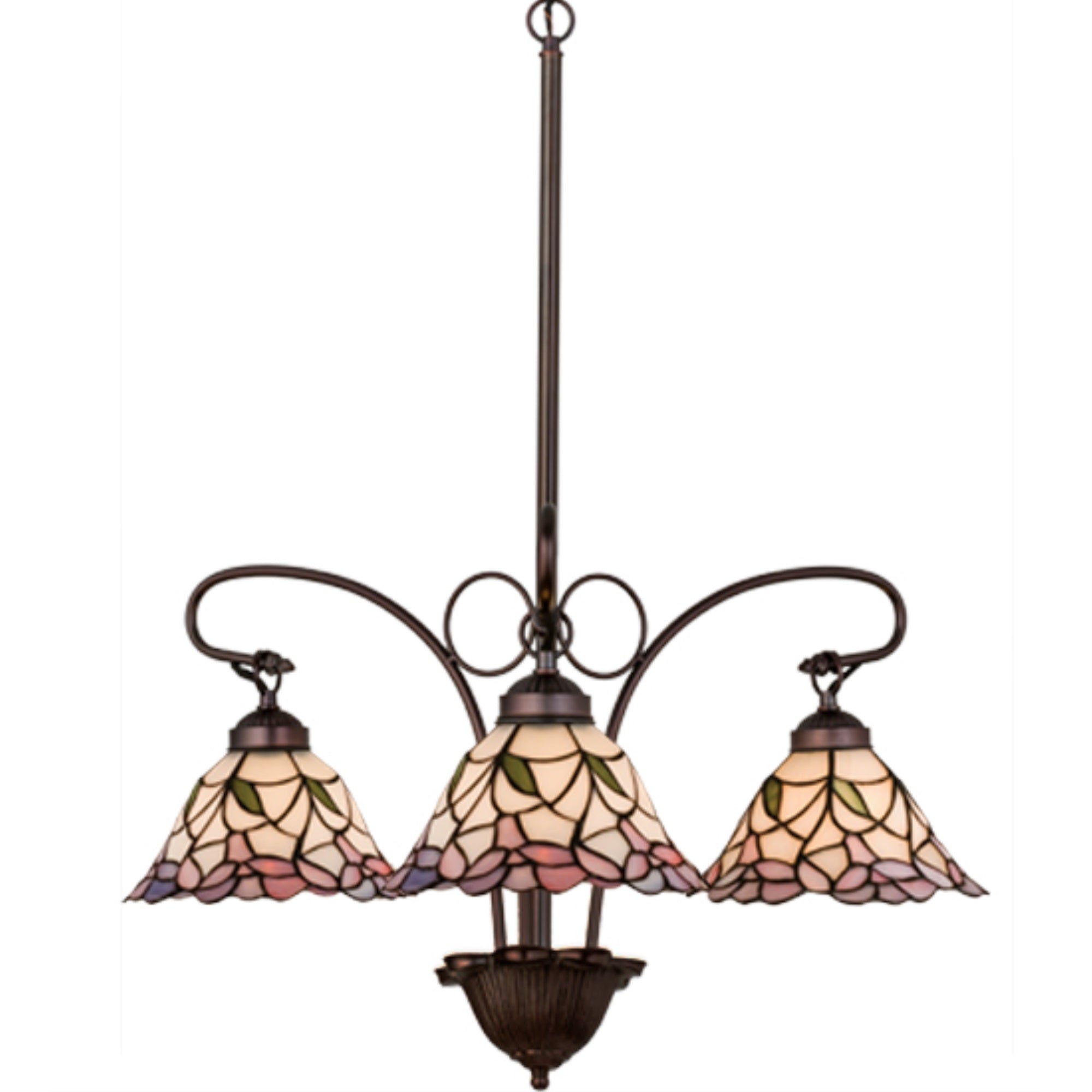 25'W Daffodil Bell 3 Lt Chandelier.605