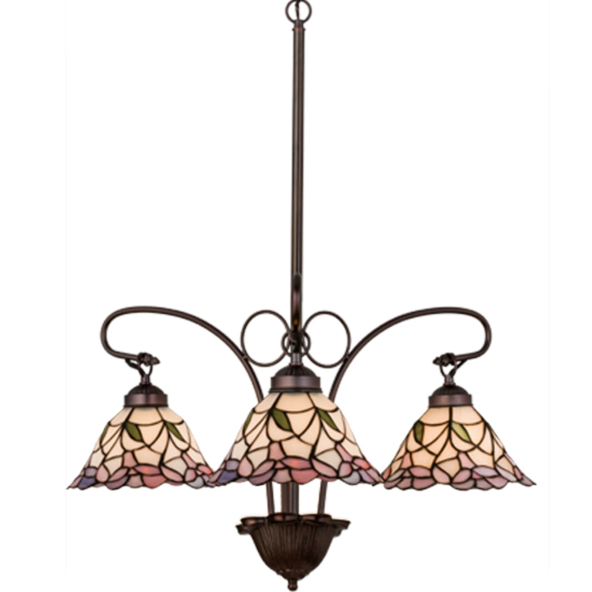 25'W Daffodil Bell 3 Lt Chandelier.605