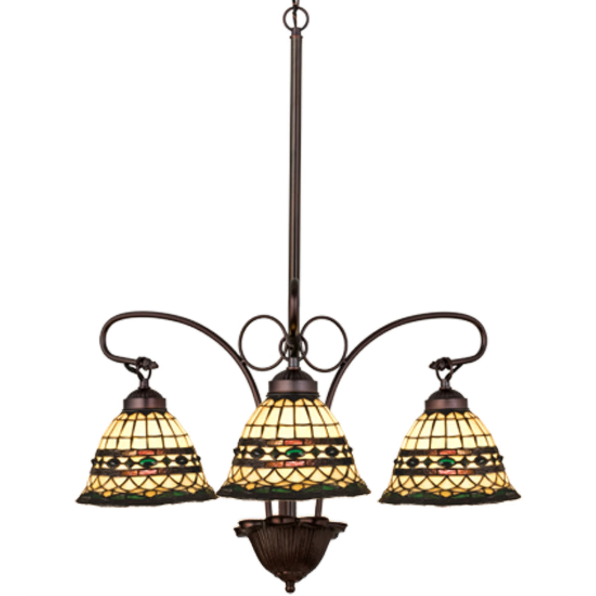 24'W Tiffany Roman 3 Lt Chandelier.613