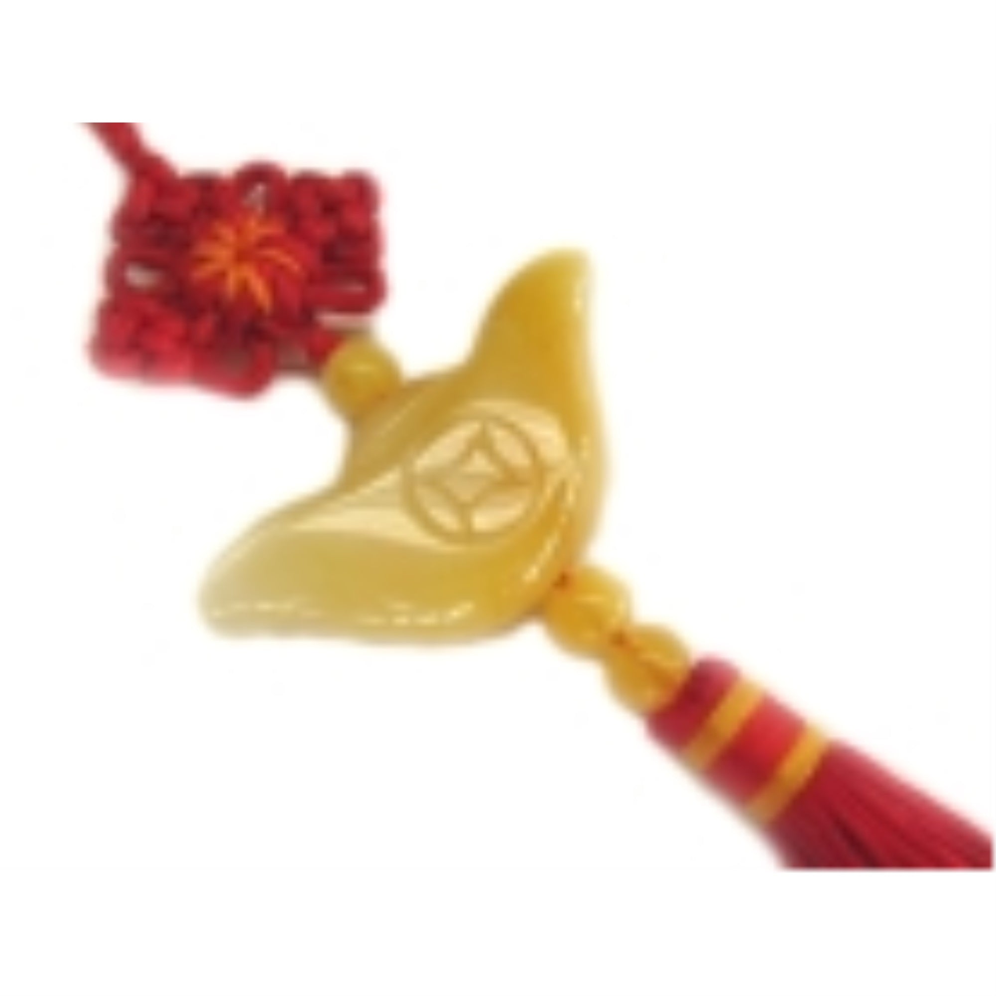 Yellow Jade Ingot Charm