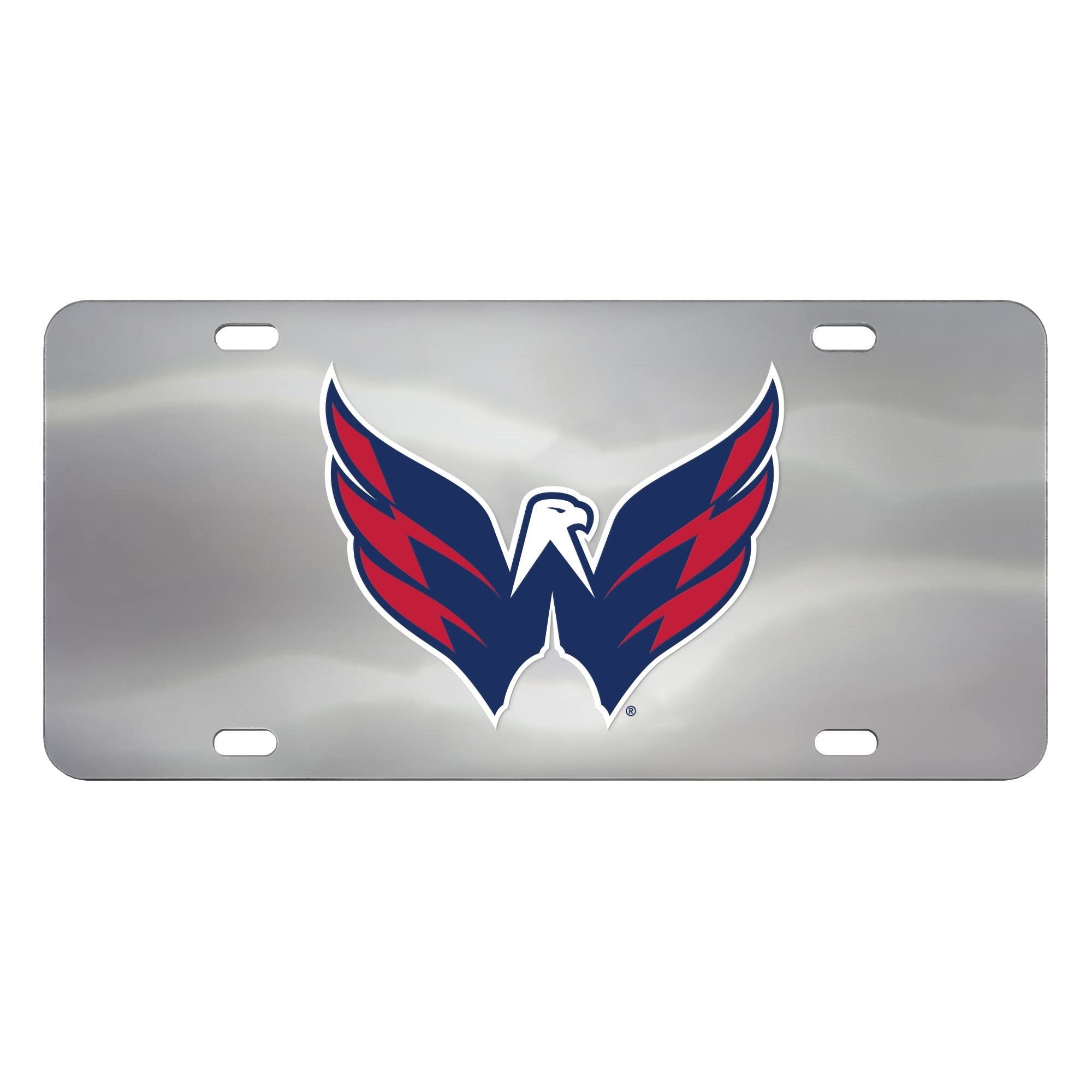 Washington Capitals 3D Stainless Steel License Plate