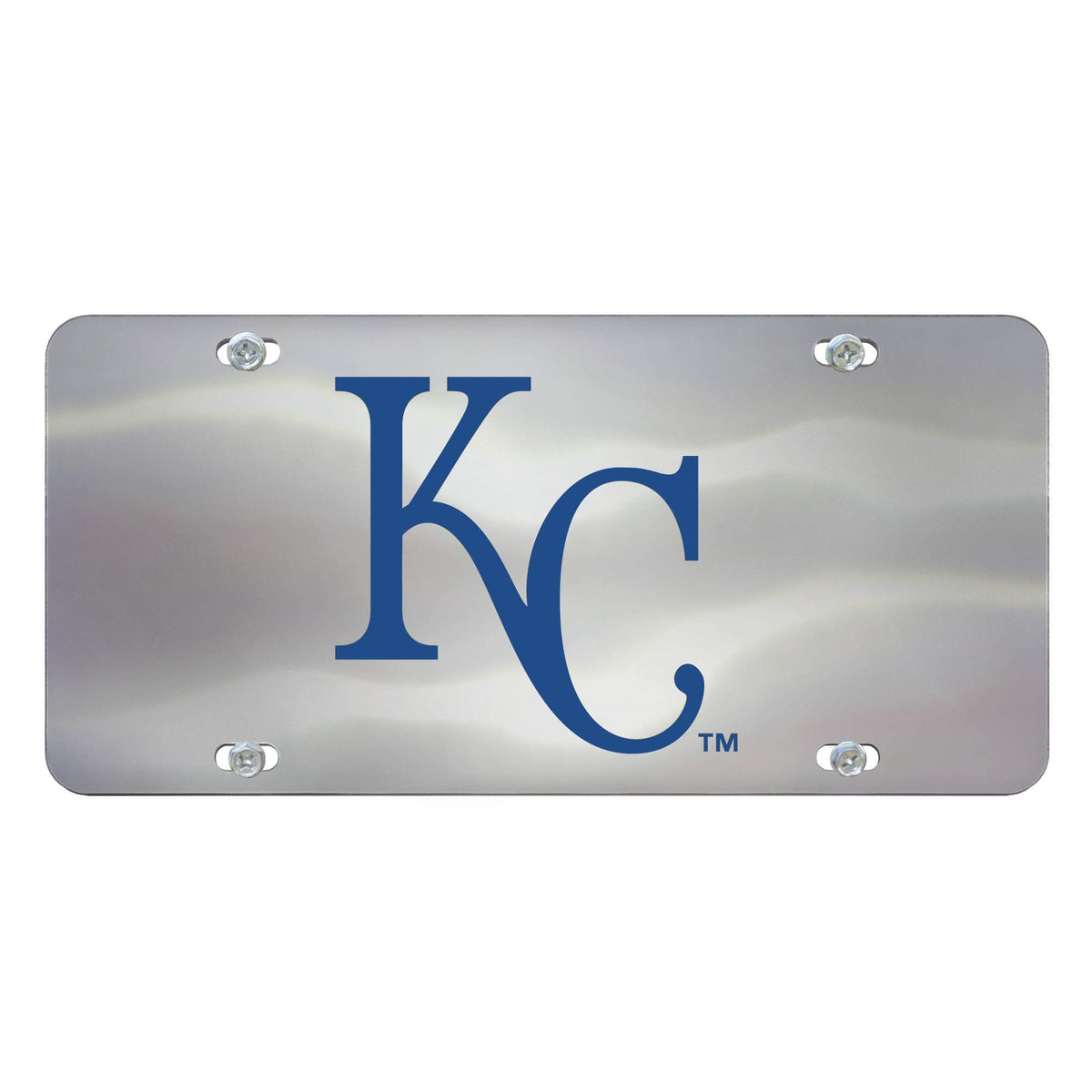 Kansas City Royals 3D Stainless Steel License Plate