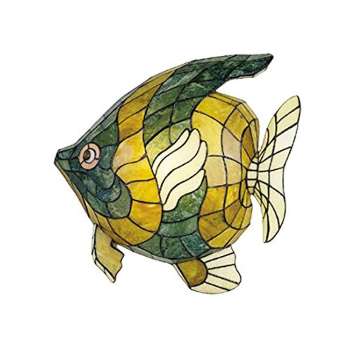 19'W Jadestone Angel Fish Wall Sconce