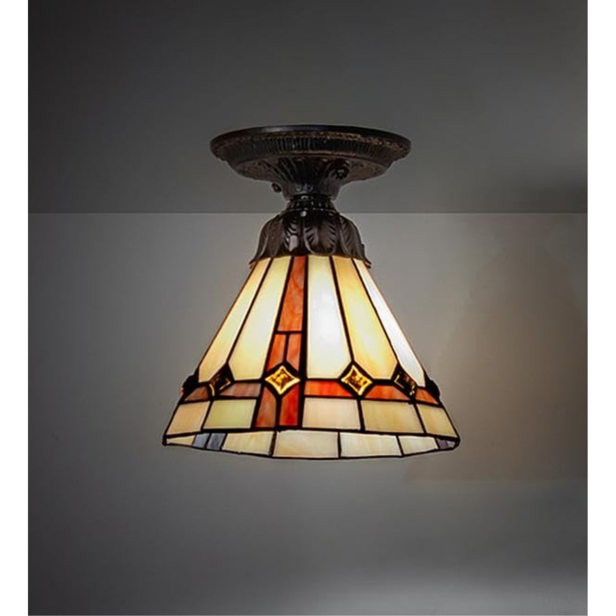 8' Wide Belvidere Flushmount