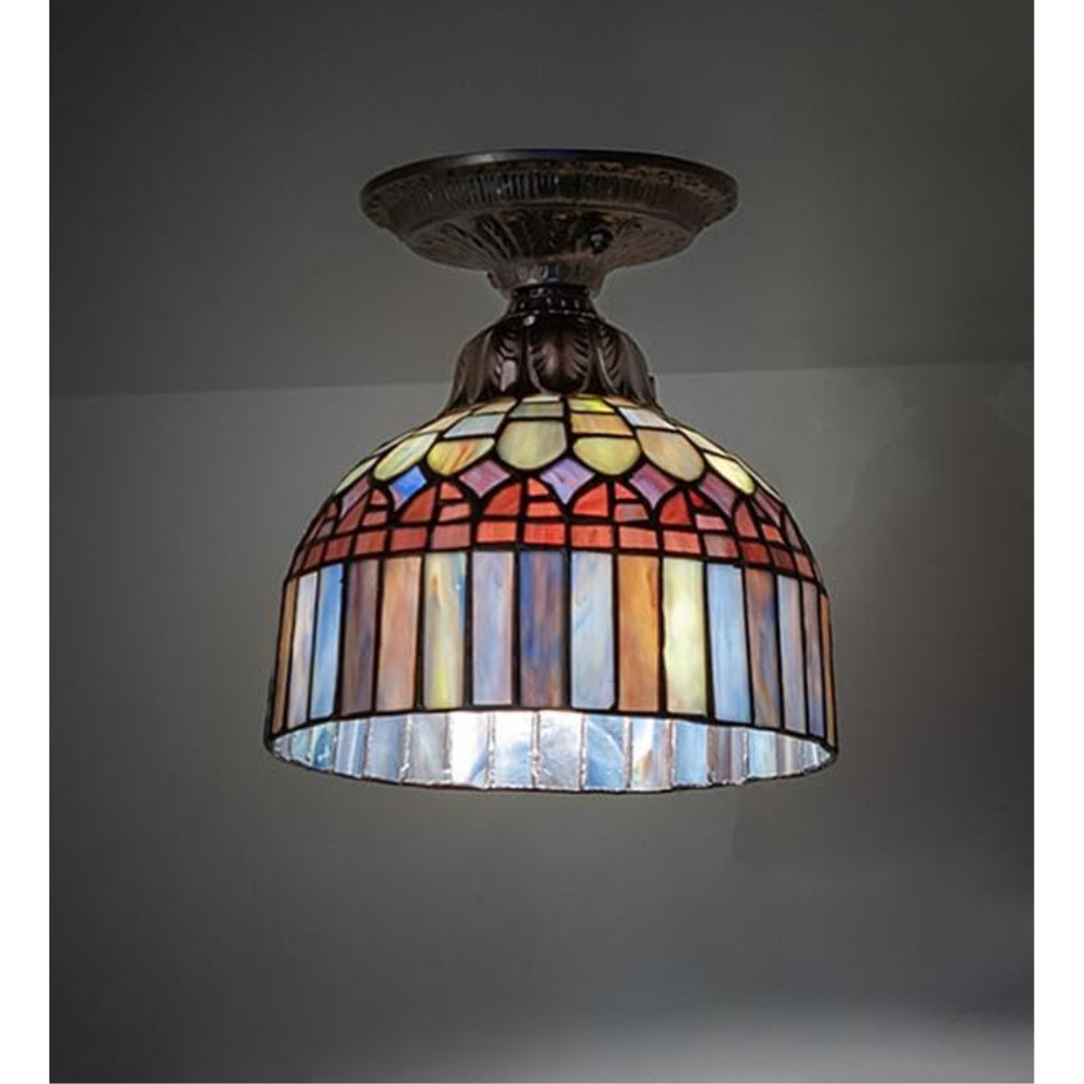 8' Wide Tiffany Candice Flushmount