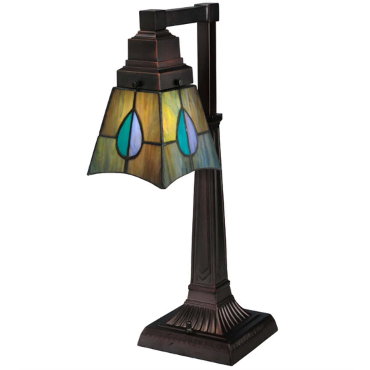19.5'H Mackintosh Leaf Desk Lamp