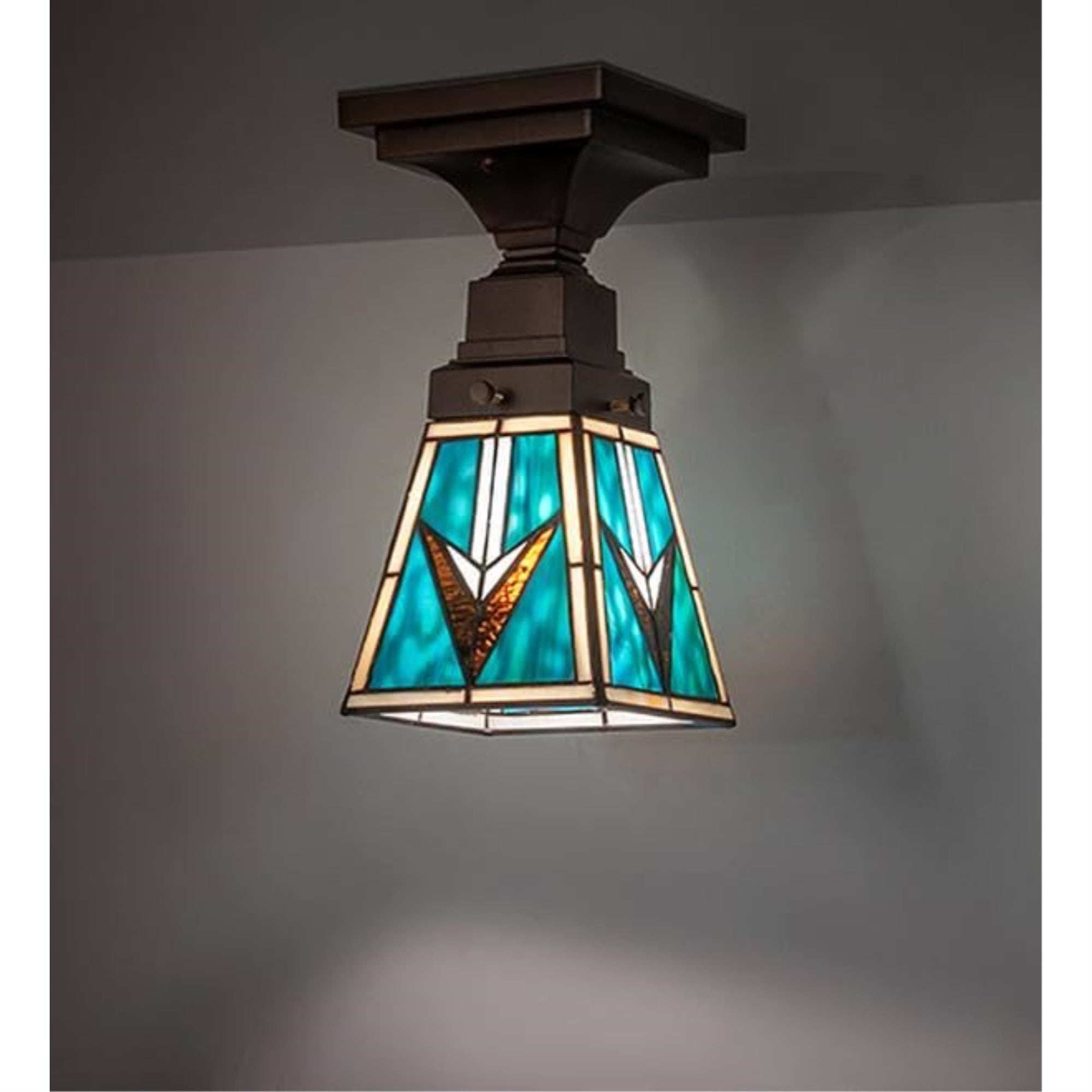 5' Square Valencia Mission Flushmount