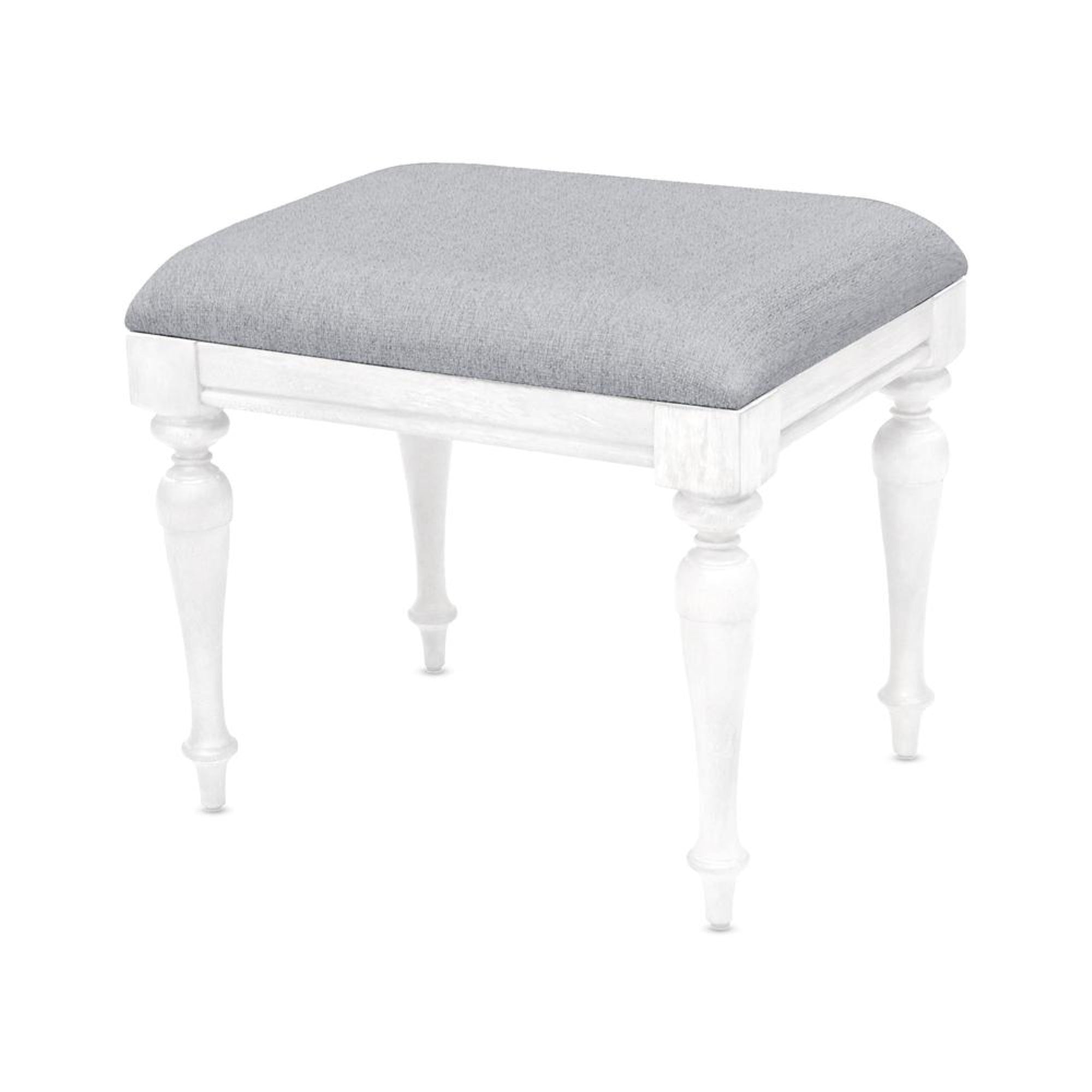 Highland Park Vanity Bench - Rustic Ivory