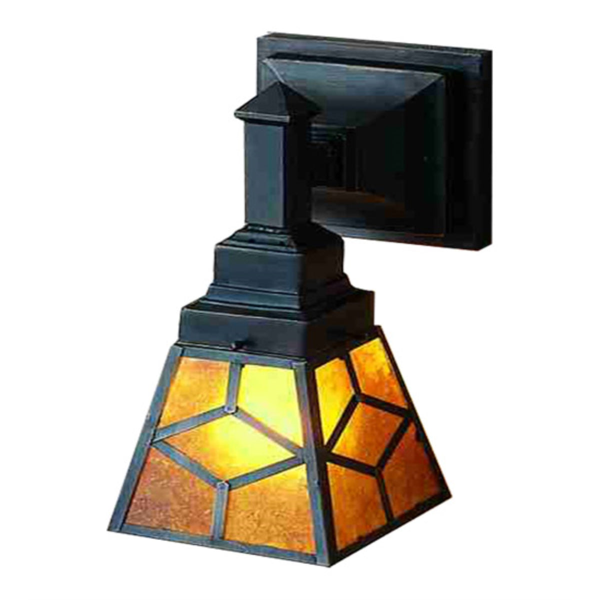 5' Wide Diamond Craftsman Wall Sconce