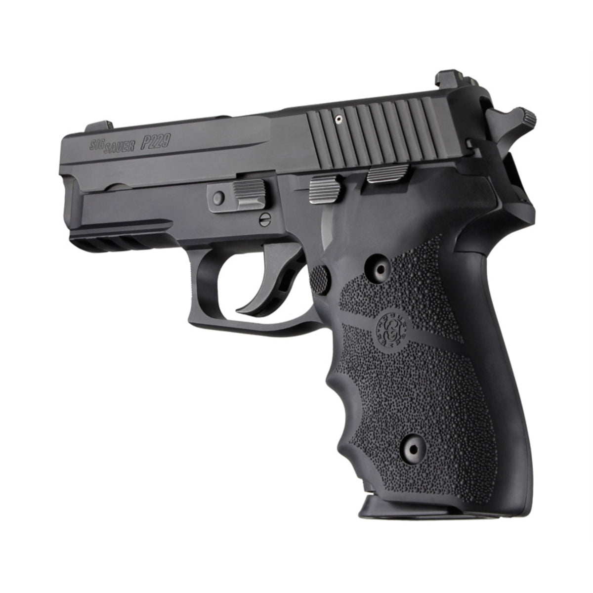 Hogue Sig Sauer P228 P229 Rubberfinger Grooves Black