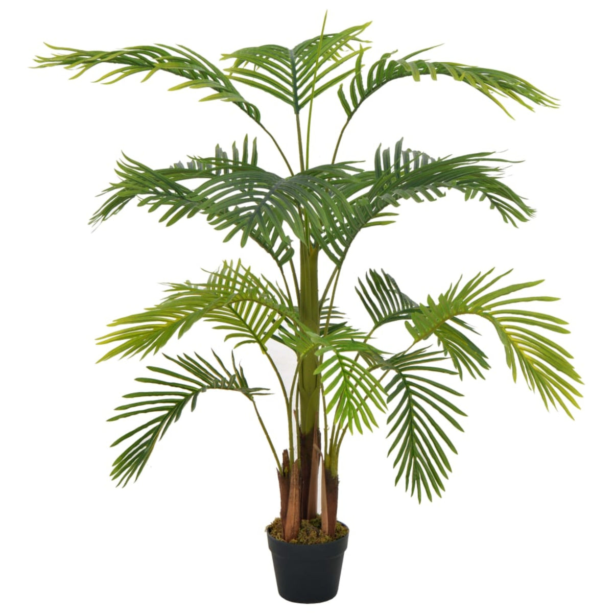 Vidaxl Artificial Plant Palm With Pot Green 47.2'