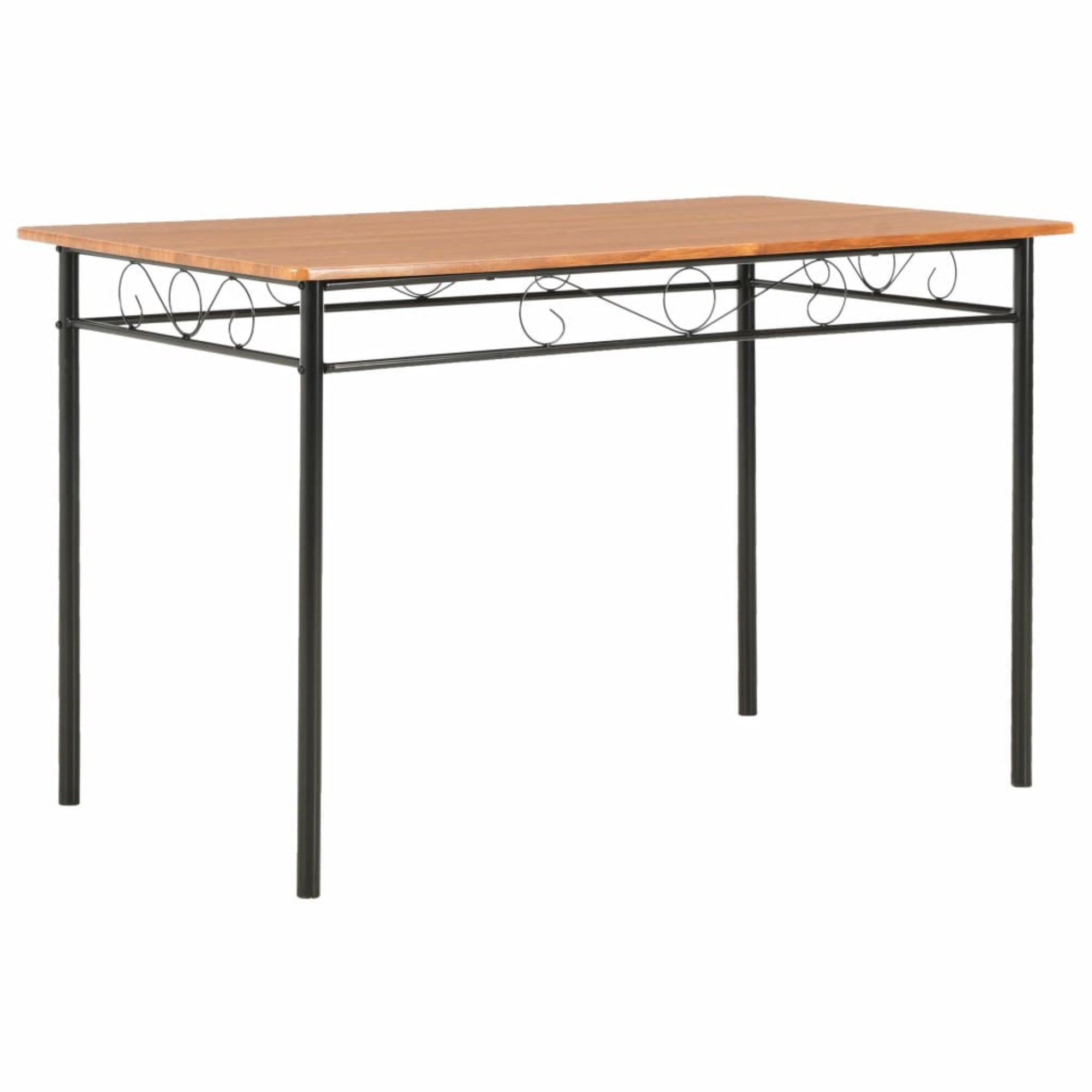 Vidaxl Dining Table Brown 47.2'X27.6'X29.5' Mdf