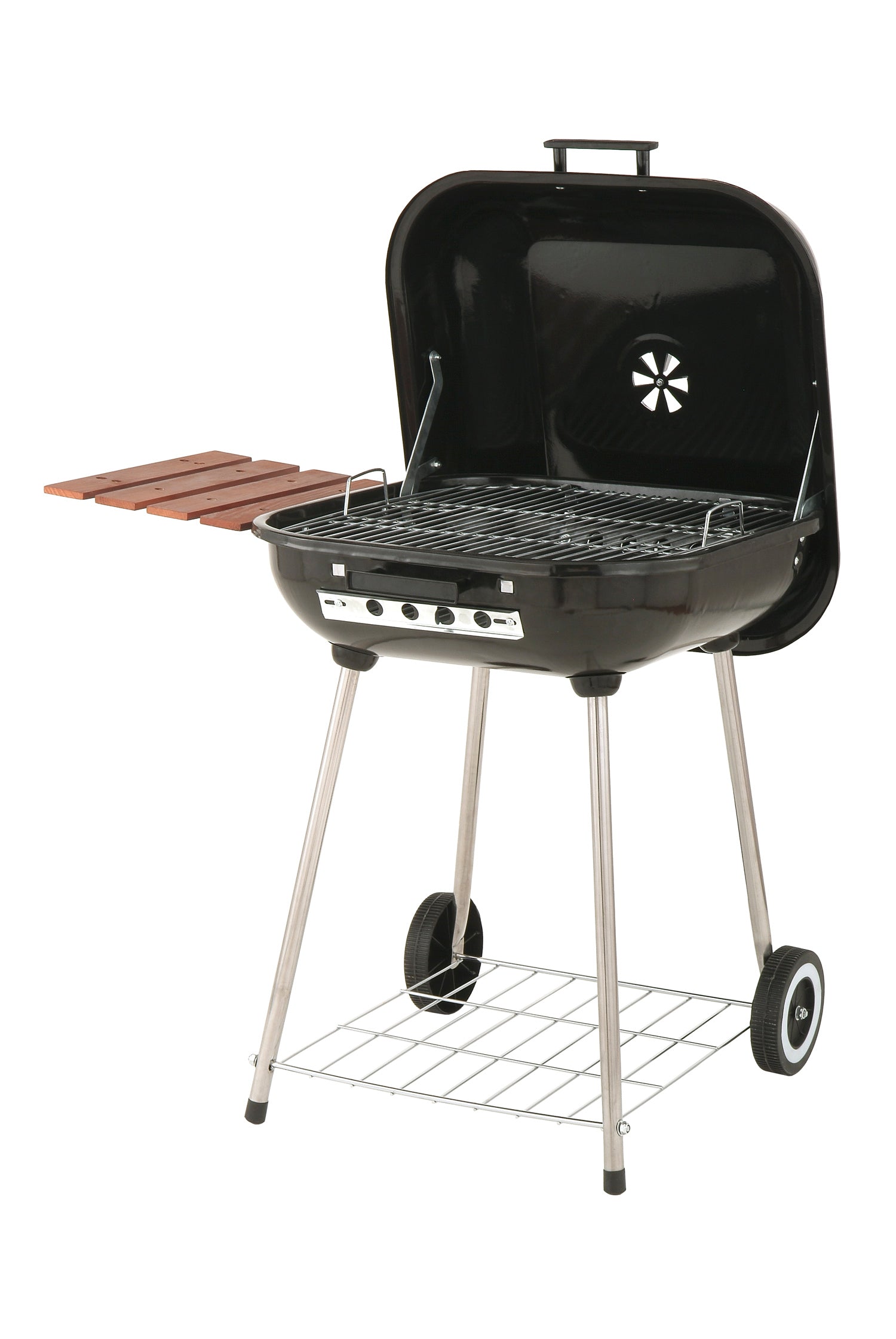 22' Deluxe Covered Brazier Grill With Shelf
