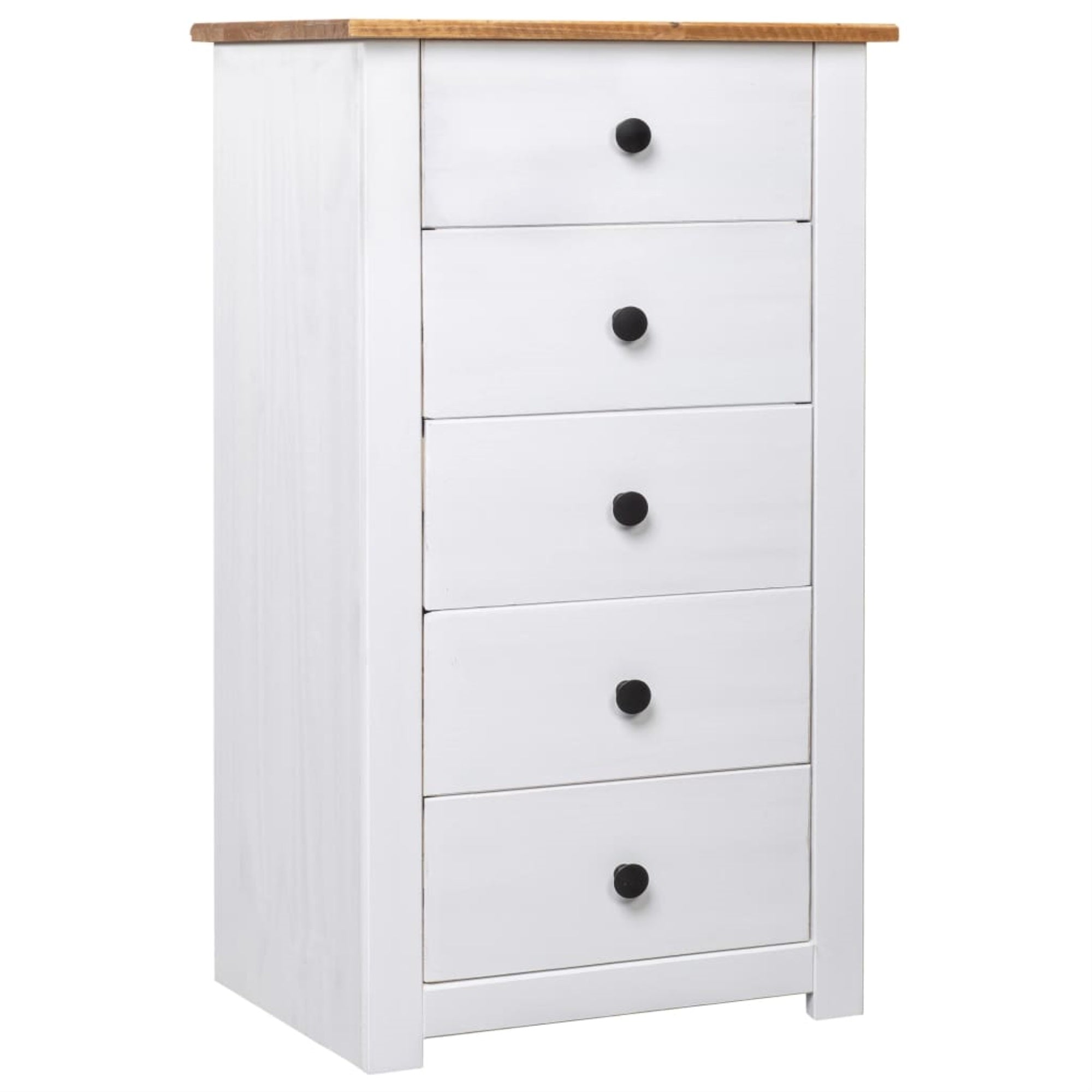 Vidaxl Sideboard White 18.1'X15.7'X35' Pine Panama Range