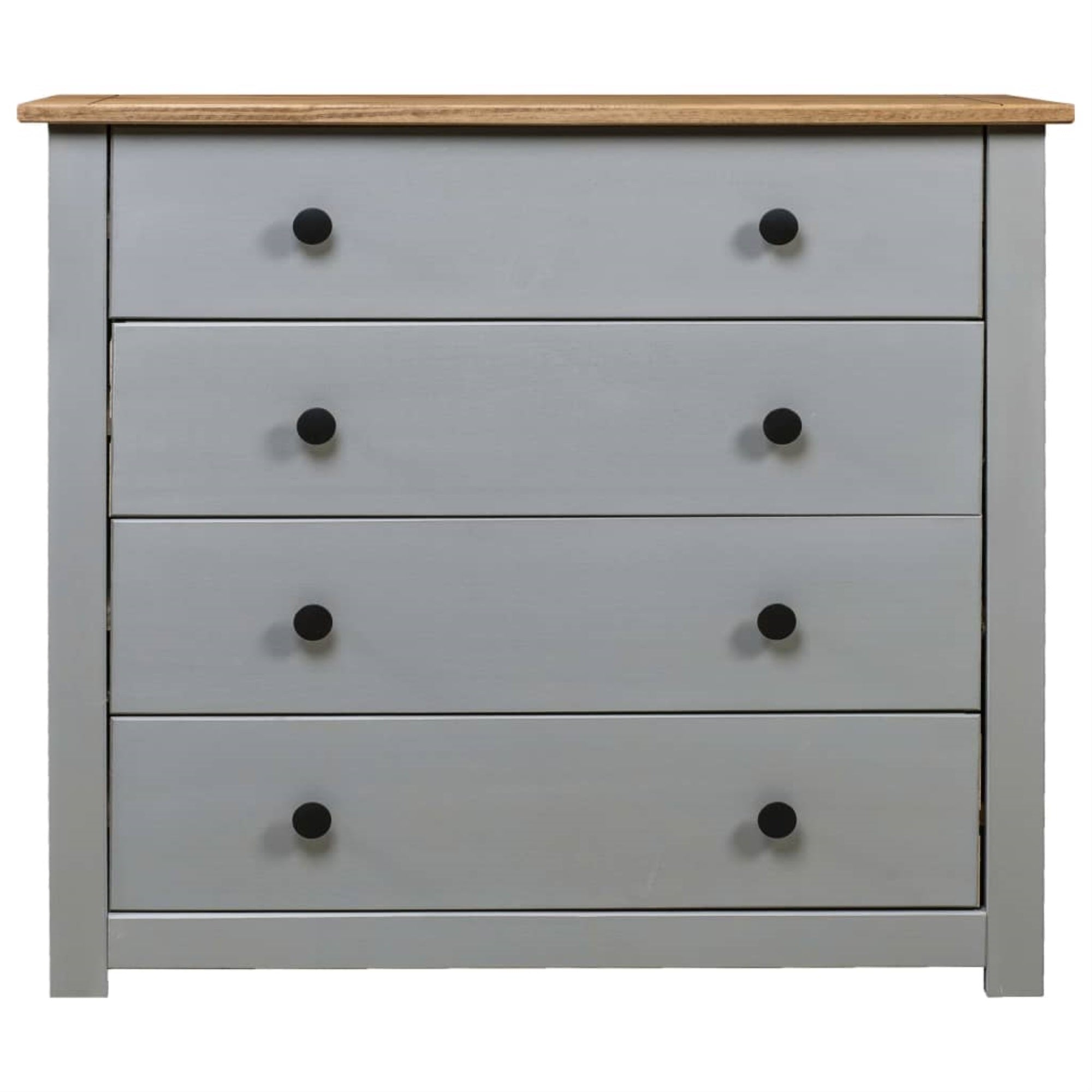 Vidaxl Side Cabinet Gray 31.5'X15.7'X28.7' Pine Panama Range