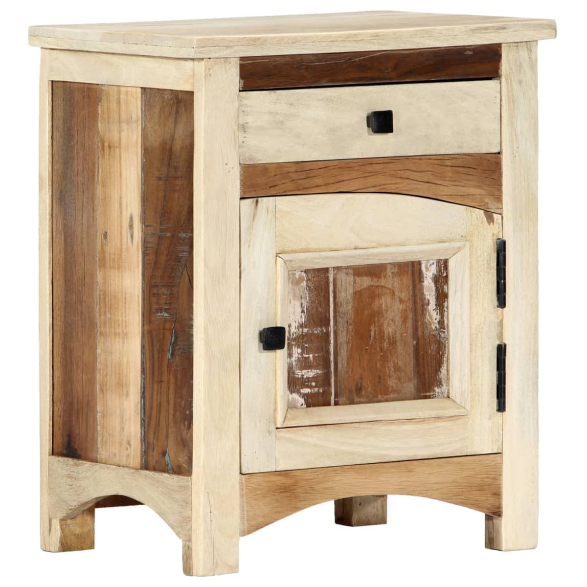 Vidaxl Bedside Cabinet 15.8'X11.8'X19.7' Solid Reclaimed Wood
