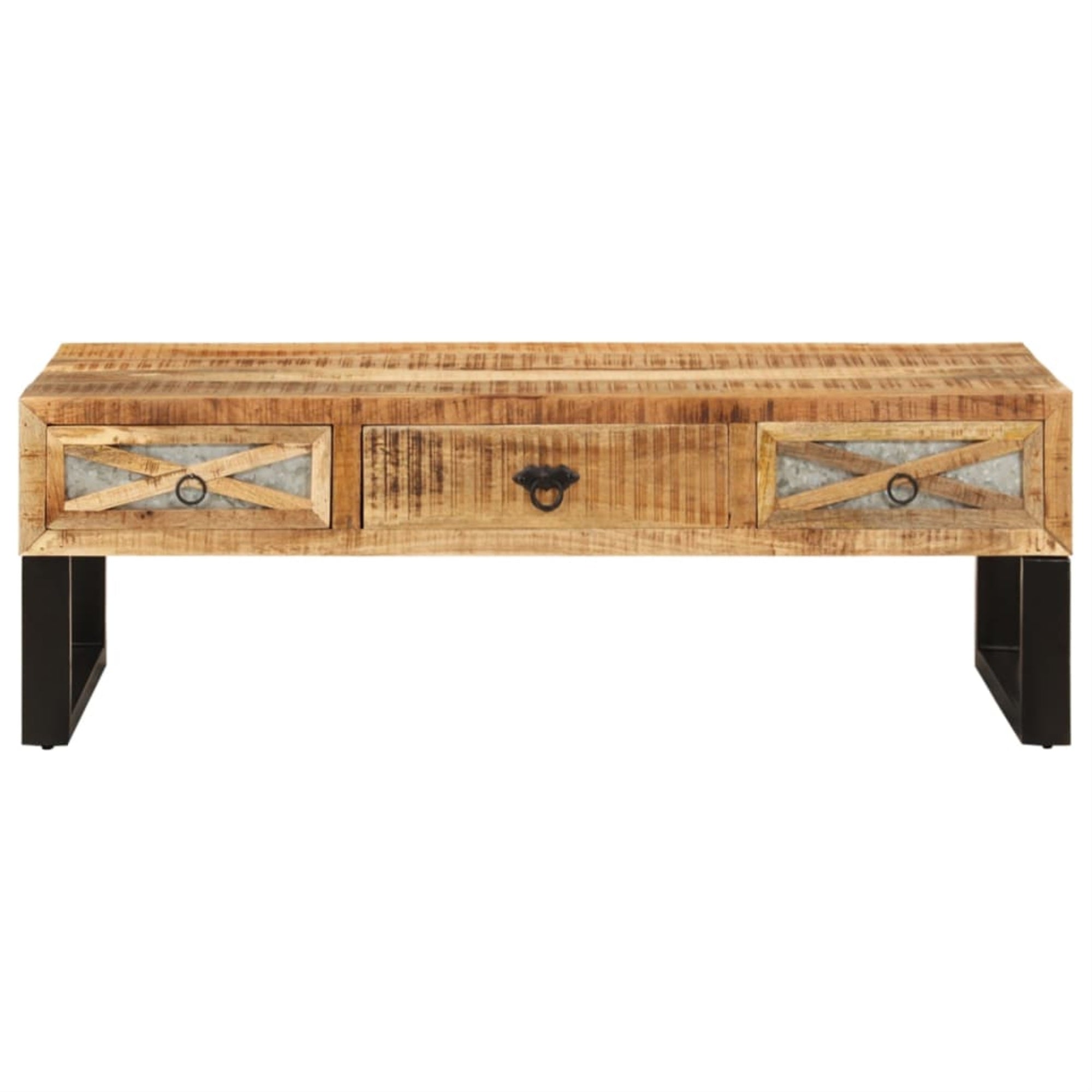 Vidaxl Coffee Table 43.3'X19.7'X15' Solid Wood Mango