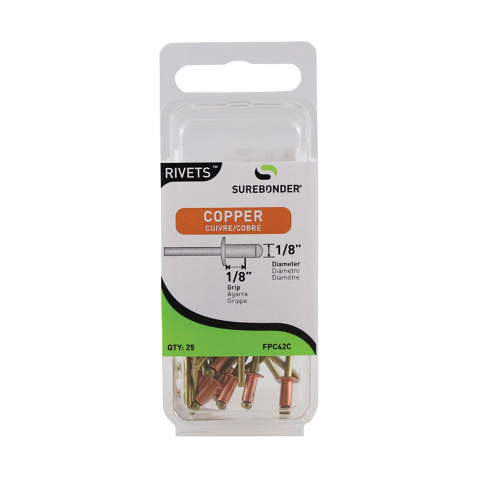 Rvt Cp 1/8X1/8 (Pack Of 5)