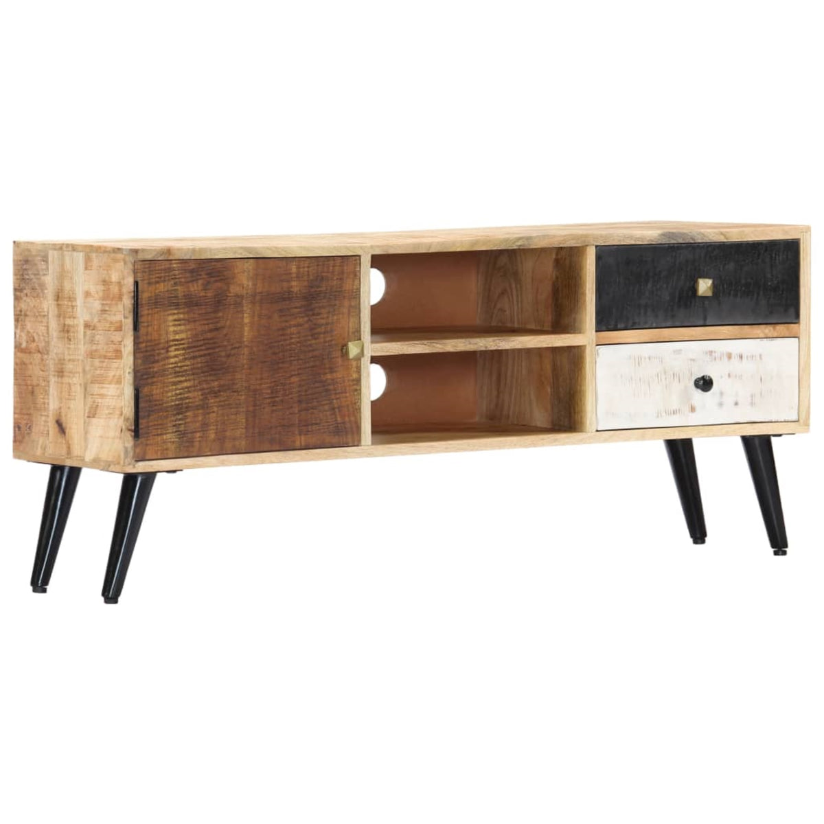 Vidaxl Tv Cabinet 45.3'X11.8'X18.5' Solid Mango Wood