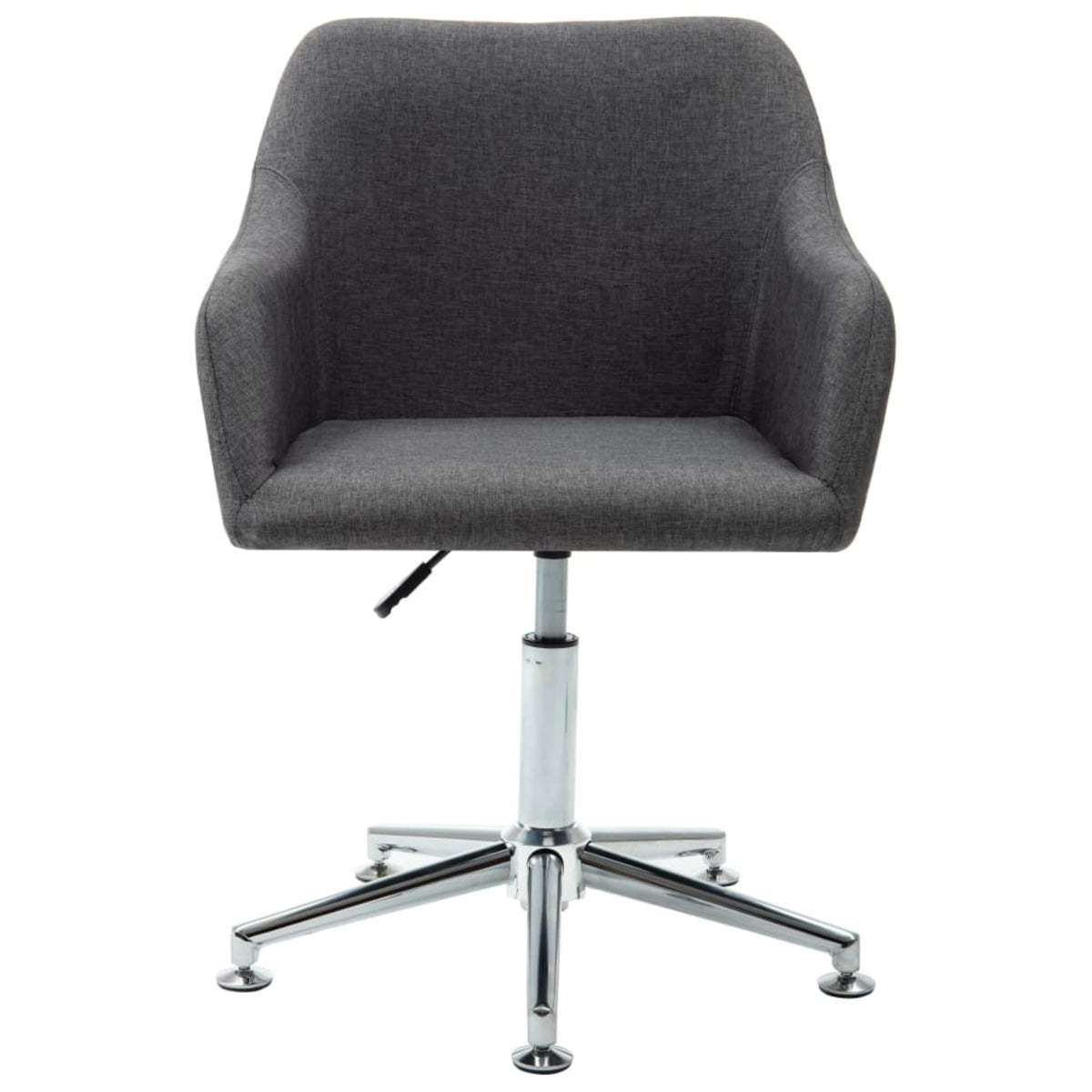 Vidaxl Swivel Dining Chair Dark Gray Fabric